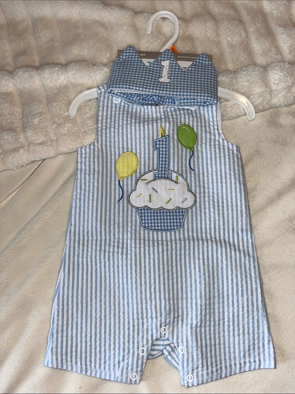 NWT baby boy novelty 1st birthday set